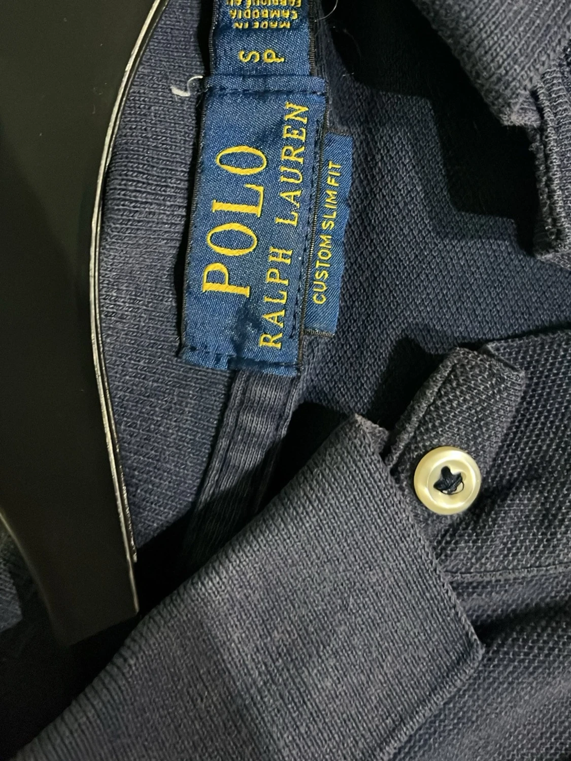 Marinblå pikétröja från Ralph Lauren - 2