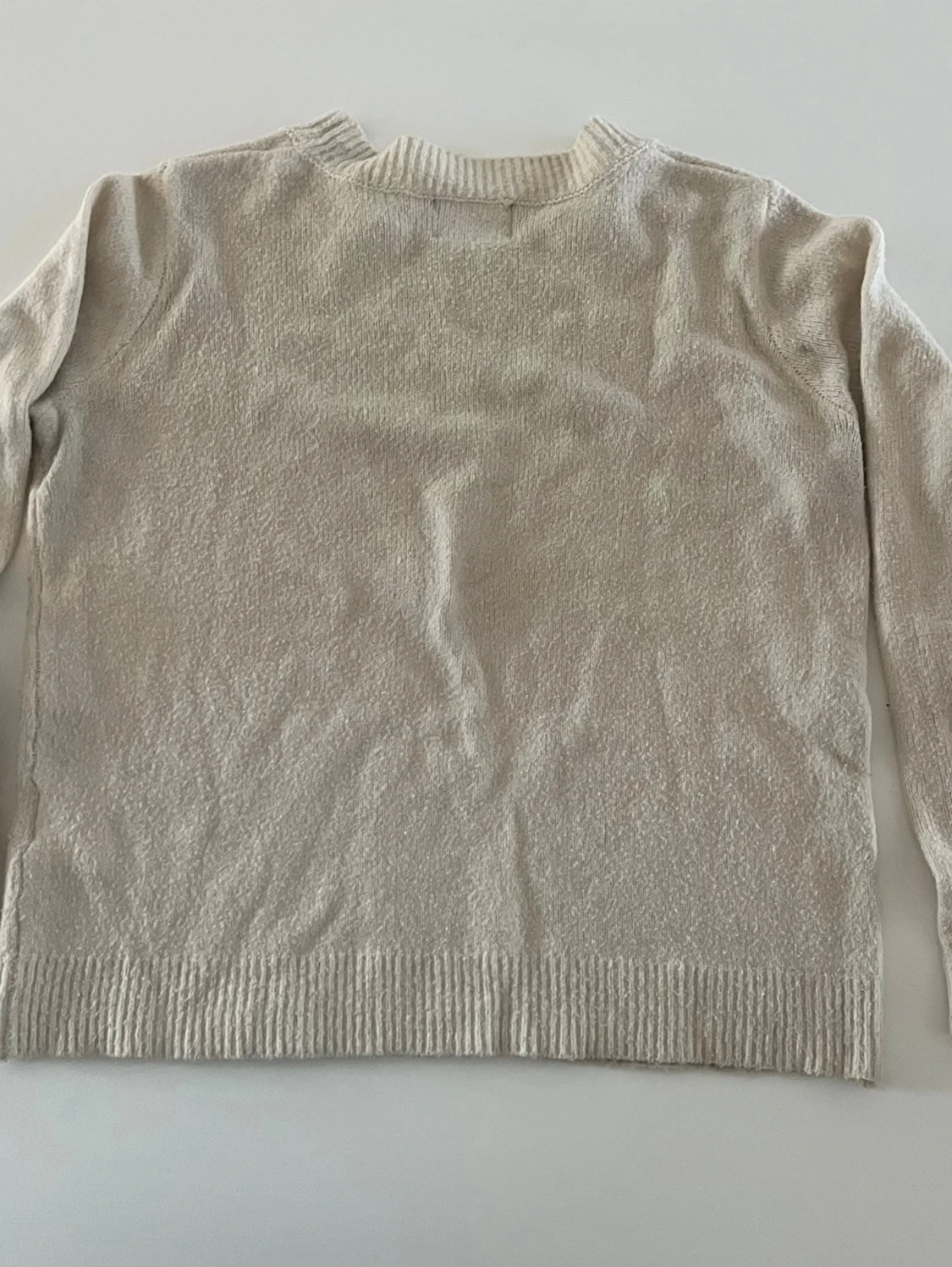 Beige stickad tröja från Pieces - 1