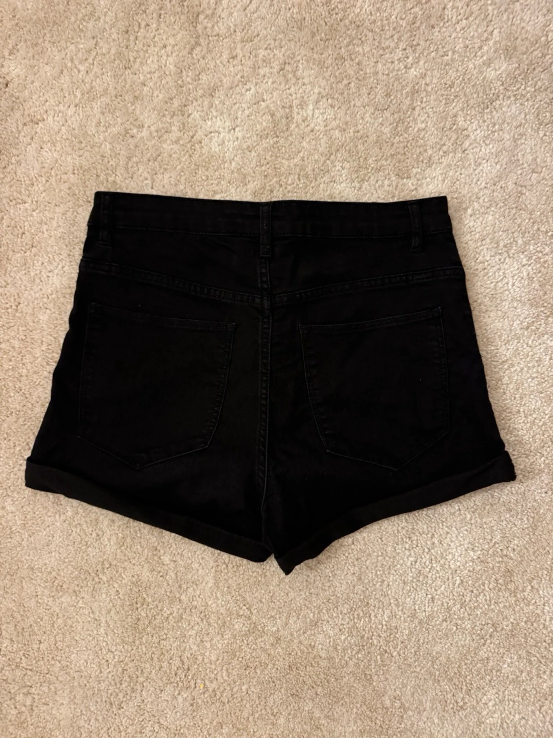 Svarta jeansshorts - 1