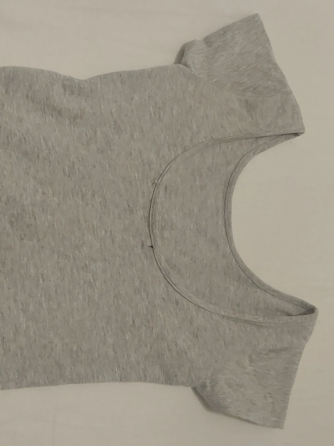 Grå basic croptop backless - 1