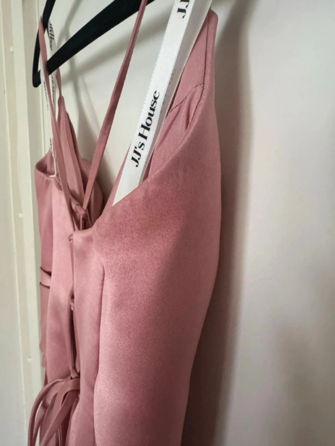 Balklänning med korsettrygg och slits - 4