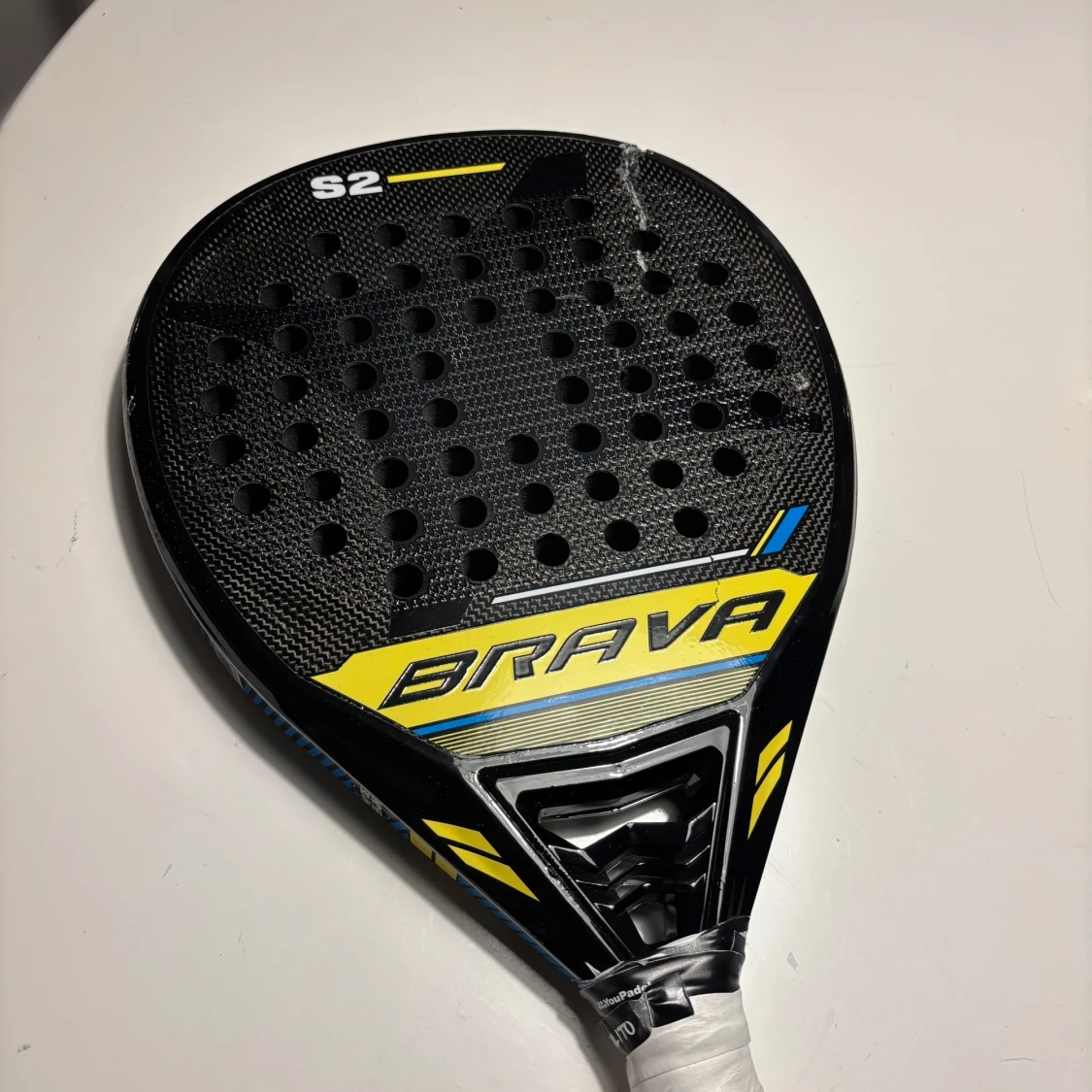 Brava S2 padelracket svart/gul - 2