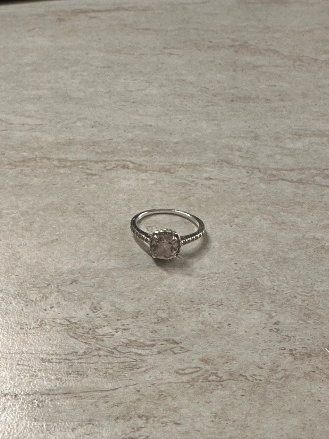 diamant silver ring
