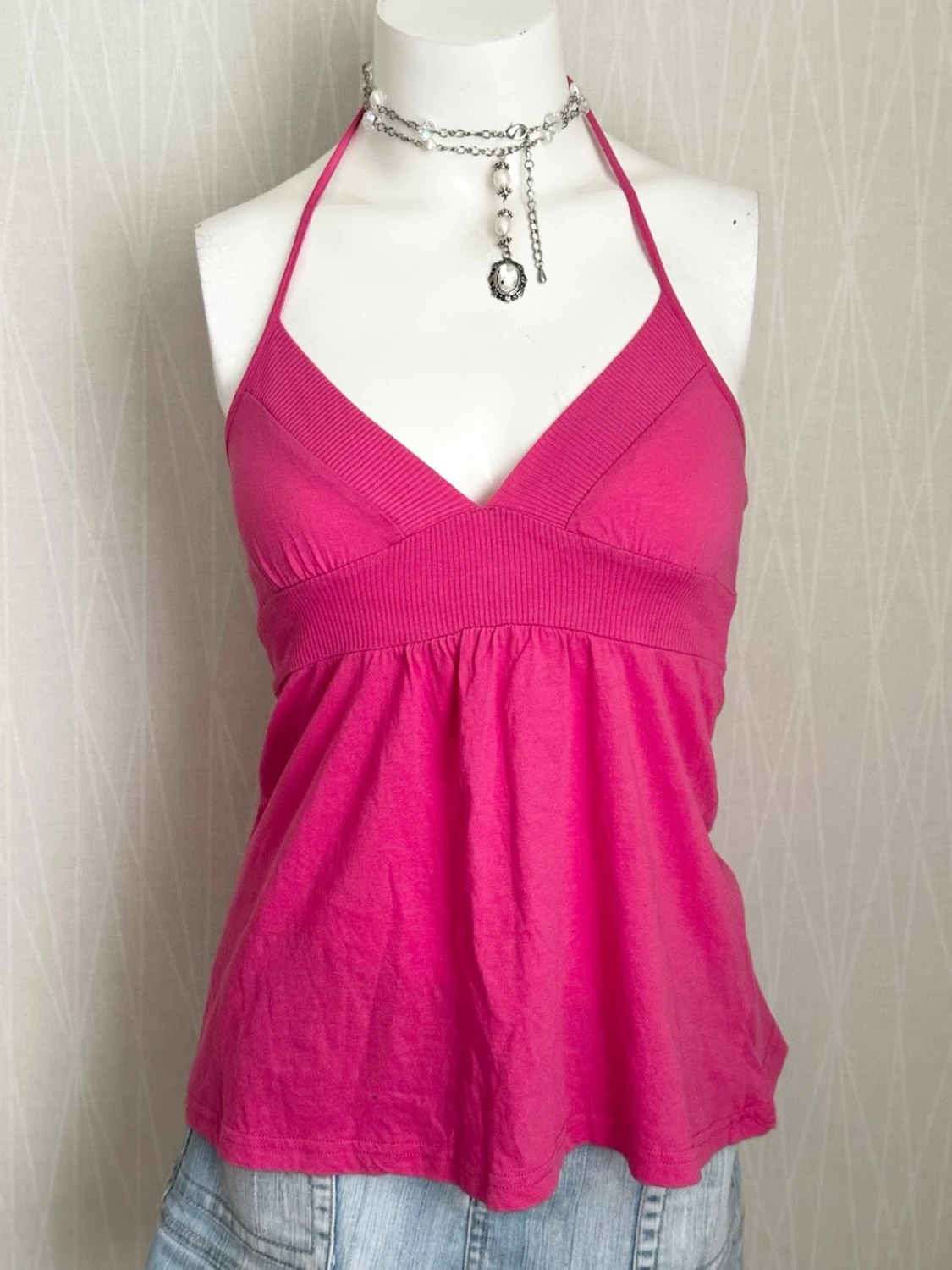 Halterneck topp