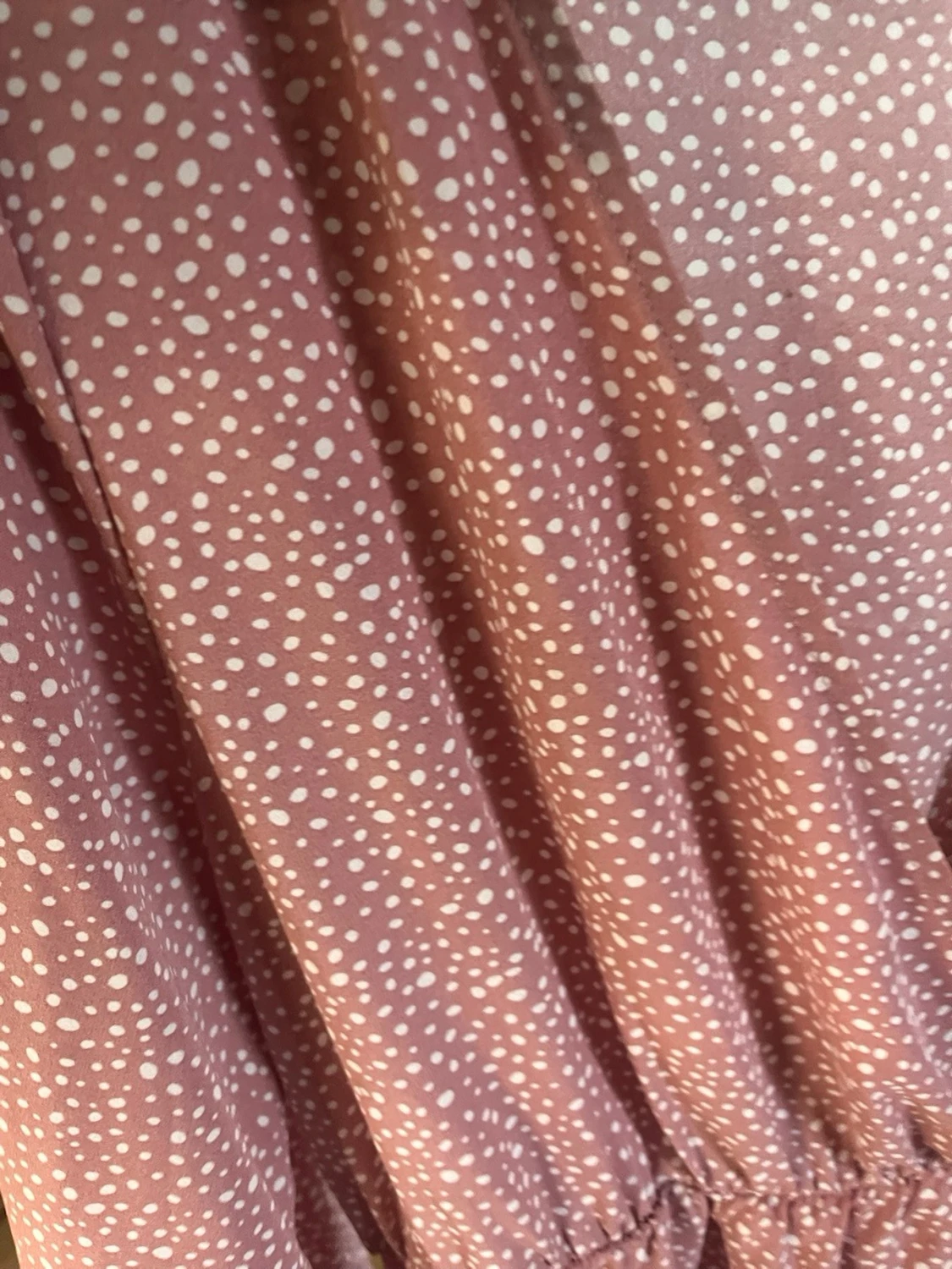 Rosa prickig omlottklänning Shein - 2