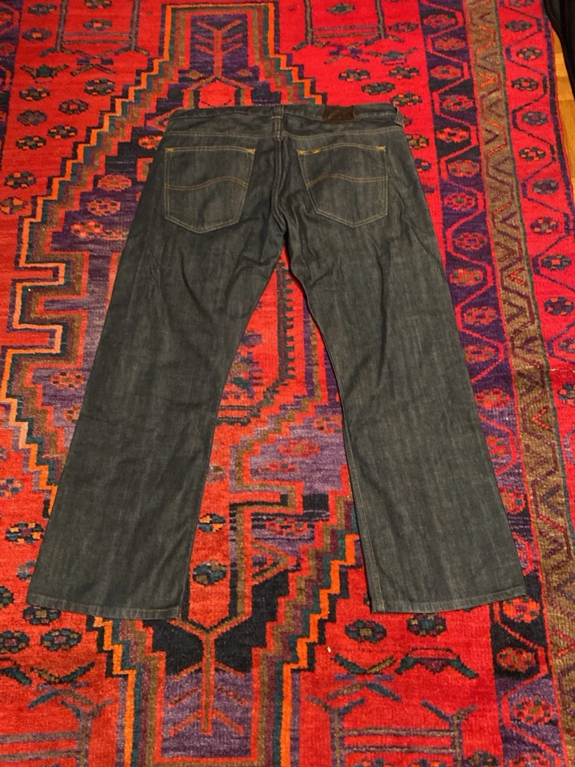 Mörkblå raka jeans från Lee - 1