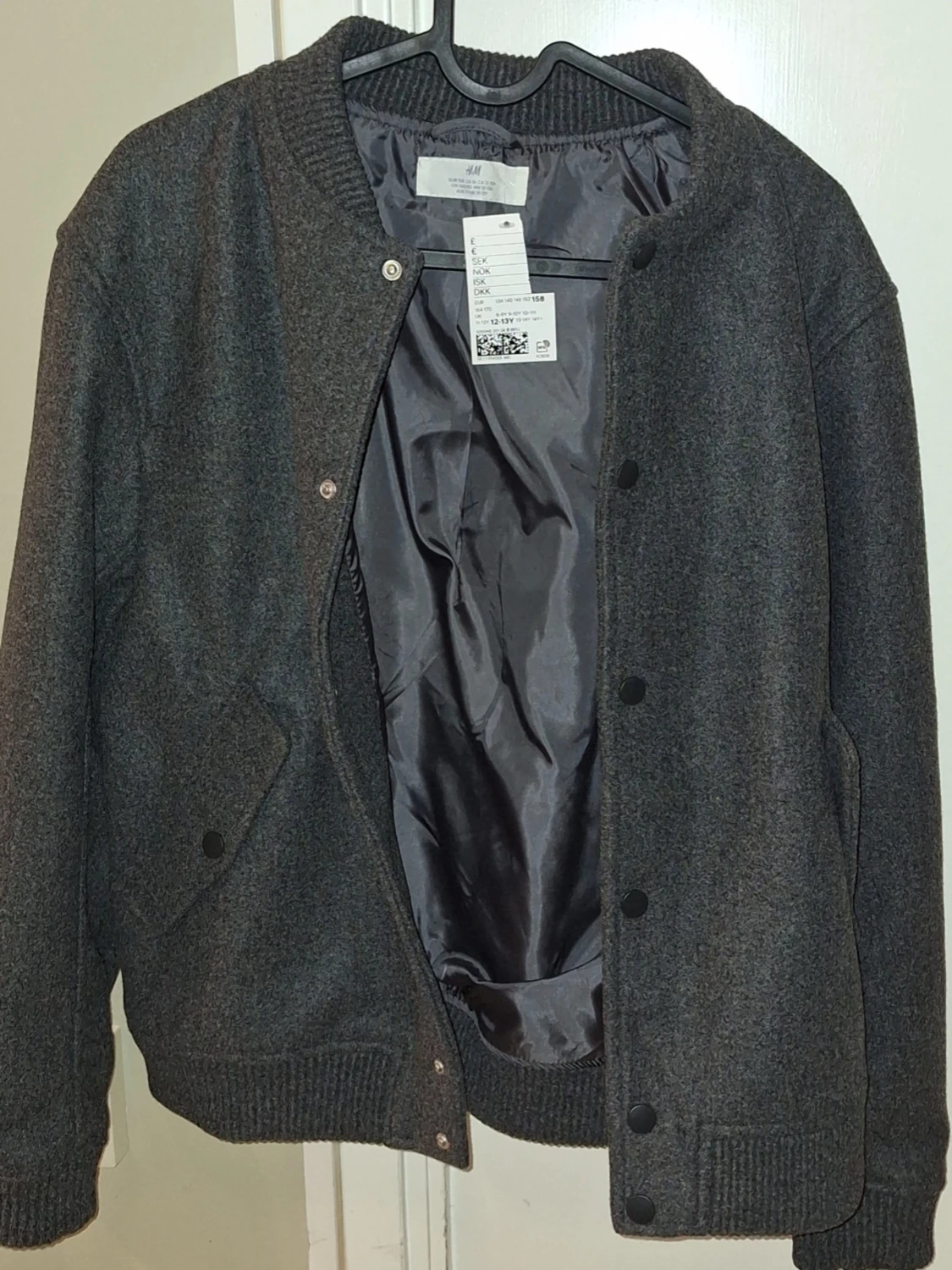 Mörkgrå bomberjacka från H&M