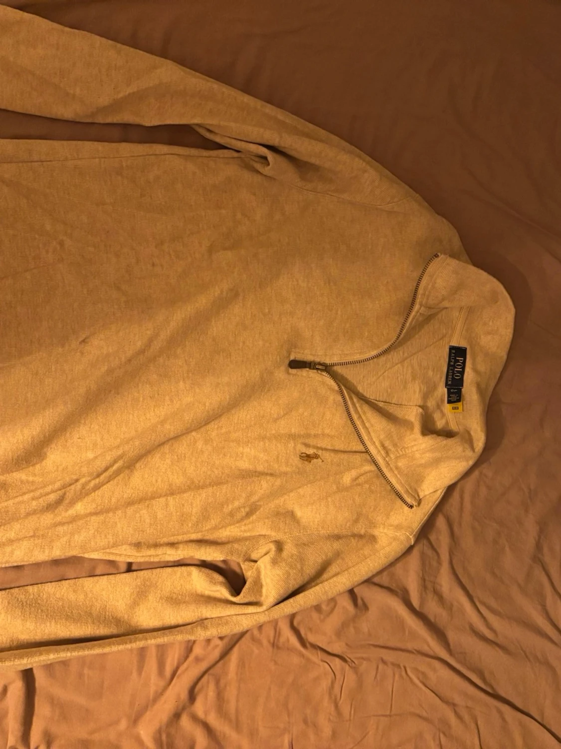 Beige halvzip-tröja från Polo Ralph Lauren
