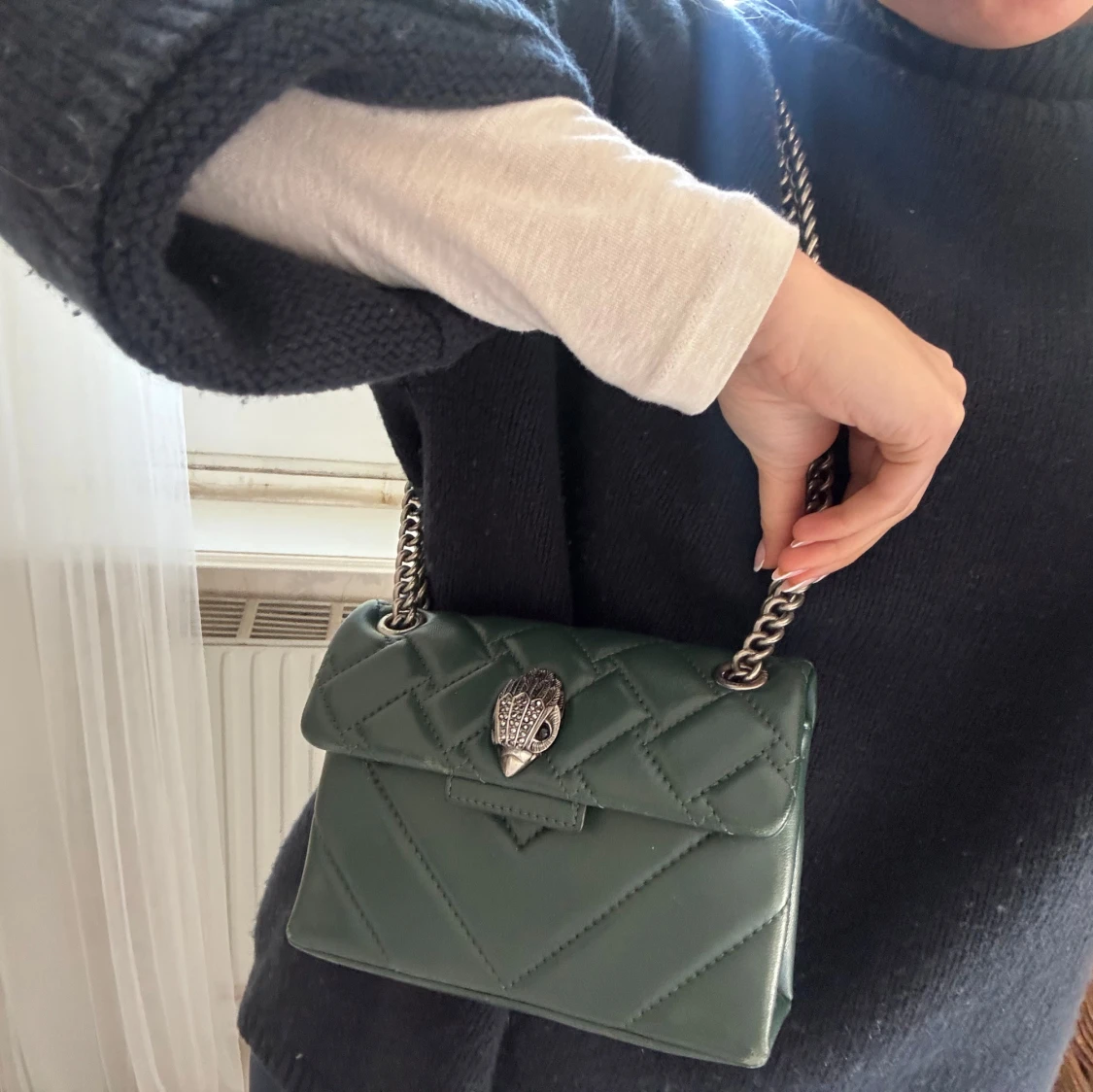 Grön quiltad handväska Kurt geiger  - 1