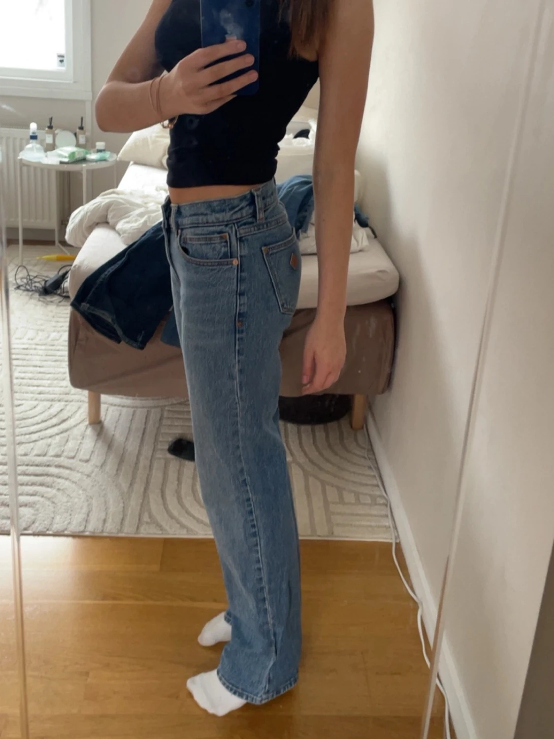 Abrand jeans raka blå jeans - 1