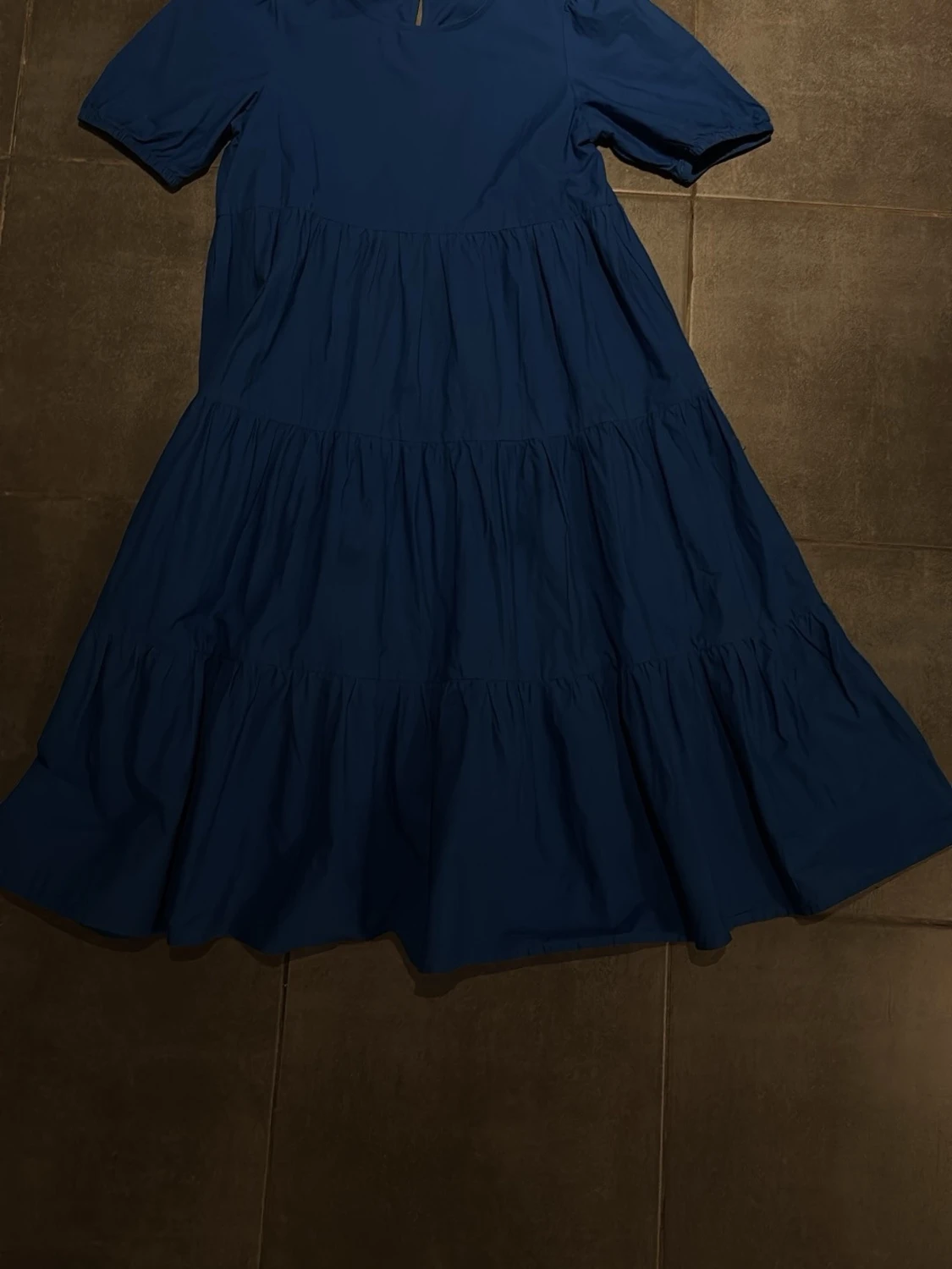 Blå volangklänning från Lindex