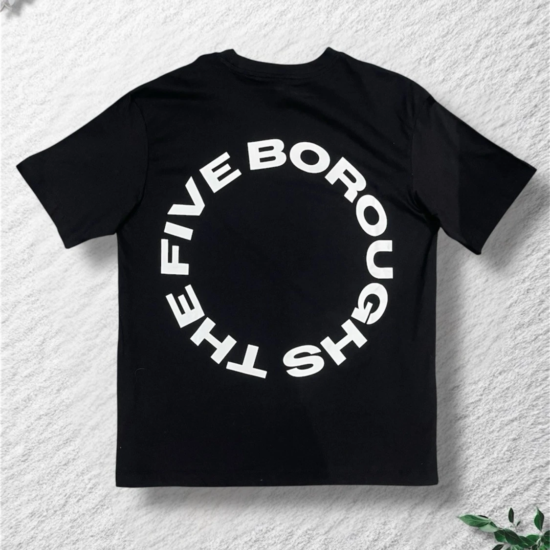 Svart t-shirt med tryck