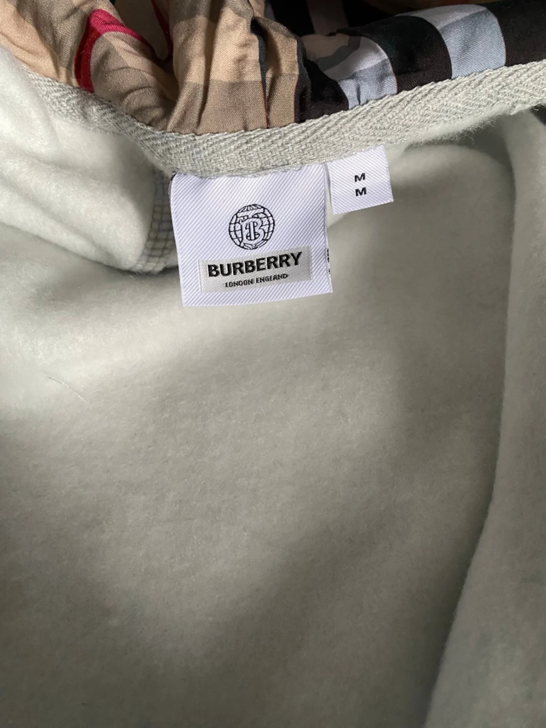 Grå zip hoodie från Burberry - 4