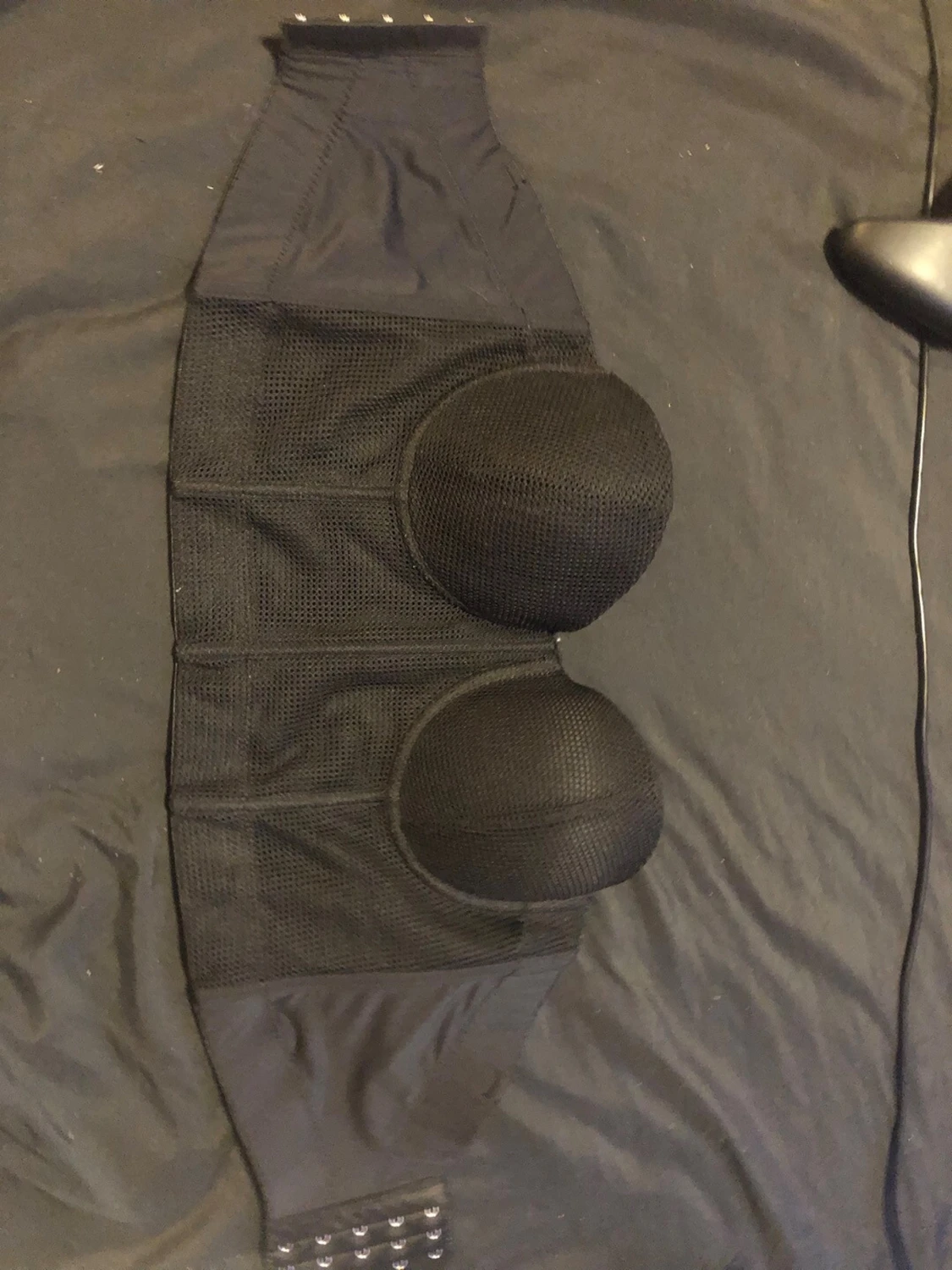 Svart mesh bustier topp