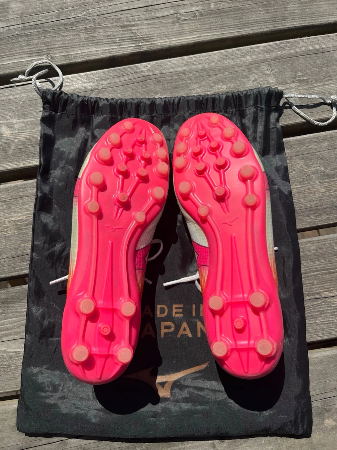 Mizuno vita och rosa fotbollsskor - 3