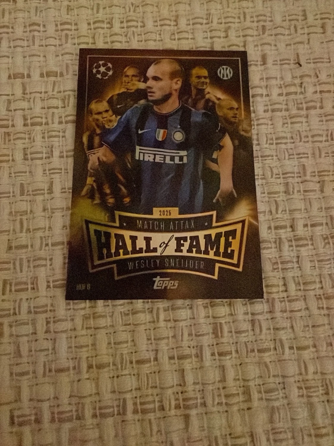 Match Attax Hall of Fame-kort Sneijder
