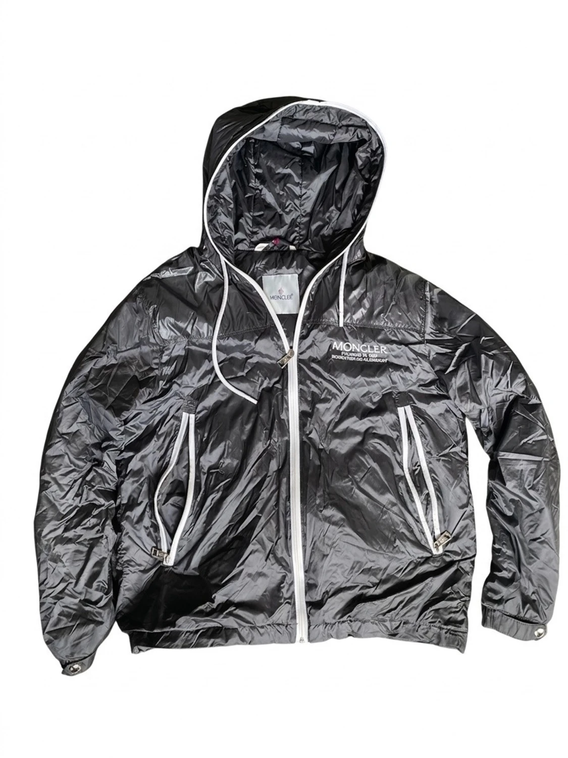 Grå vindjacka från Moncler