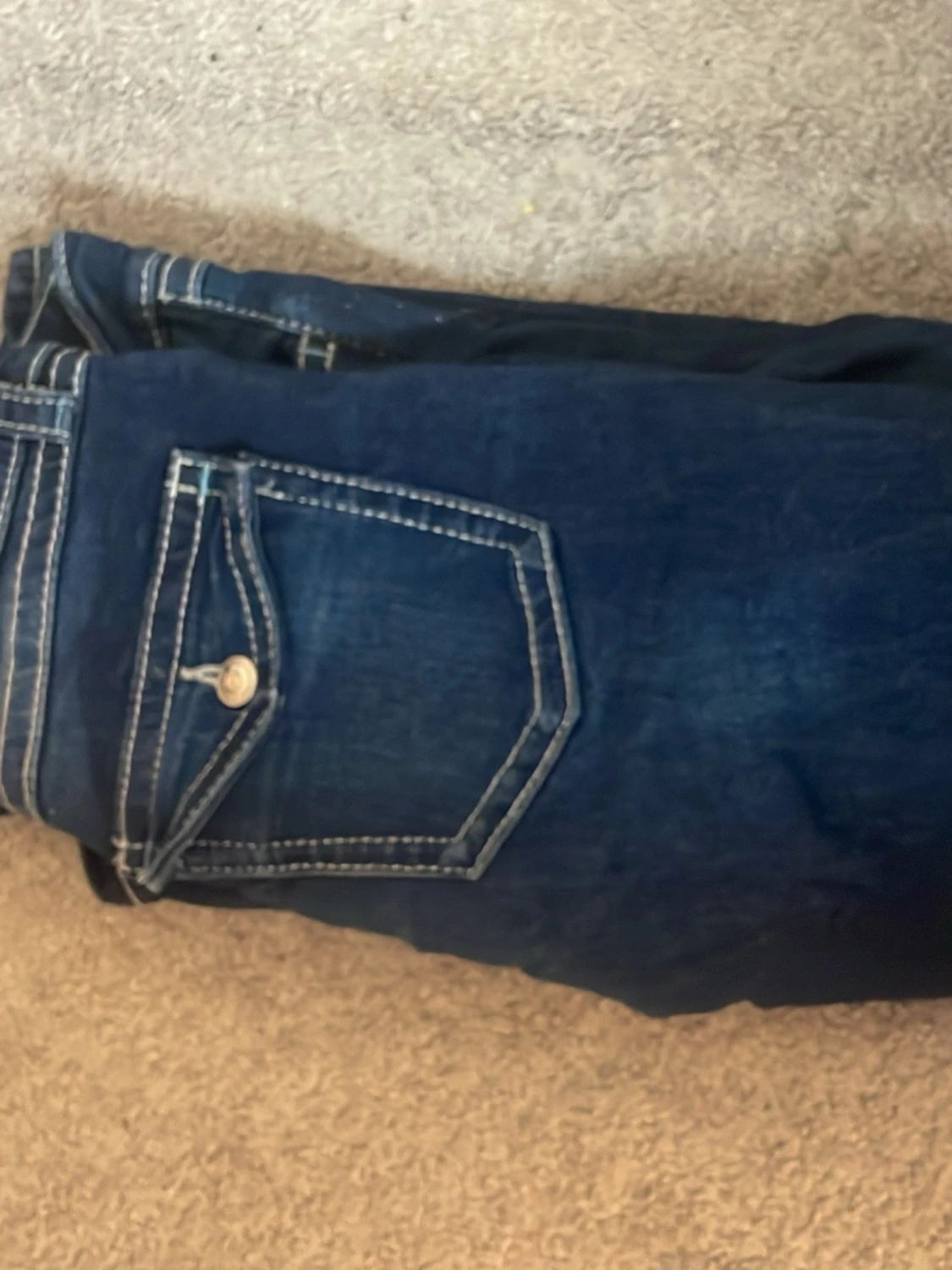 Mörkblå jeans  - 1