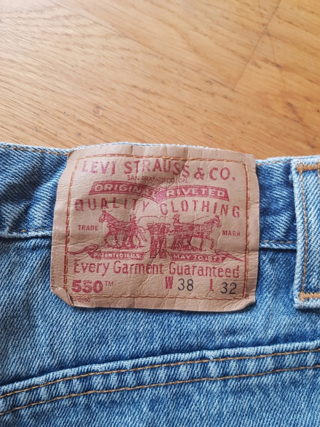Levi's 550 blå raka jeans - 2