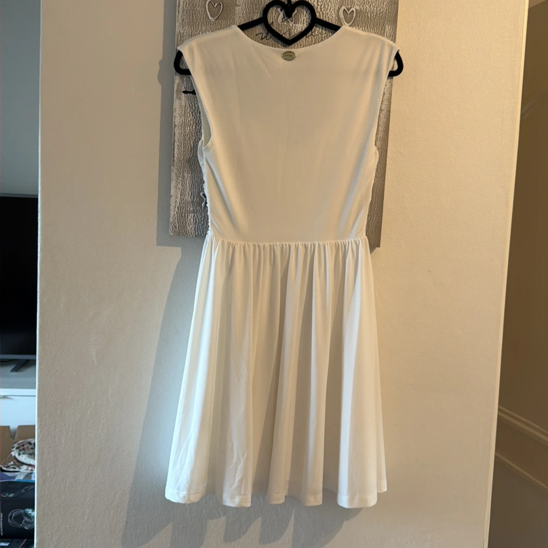 Vit kort klänning  - 1