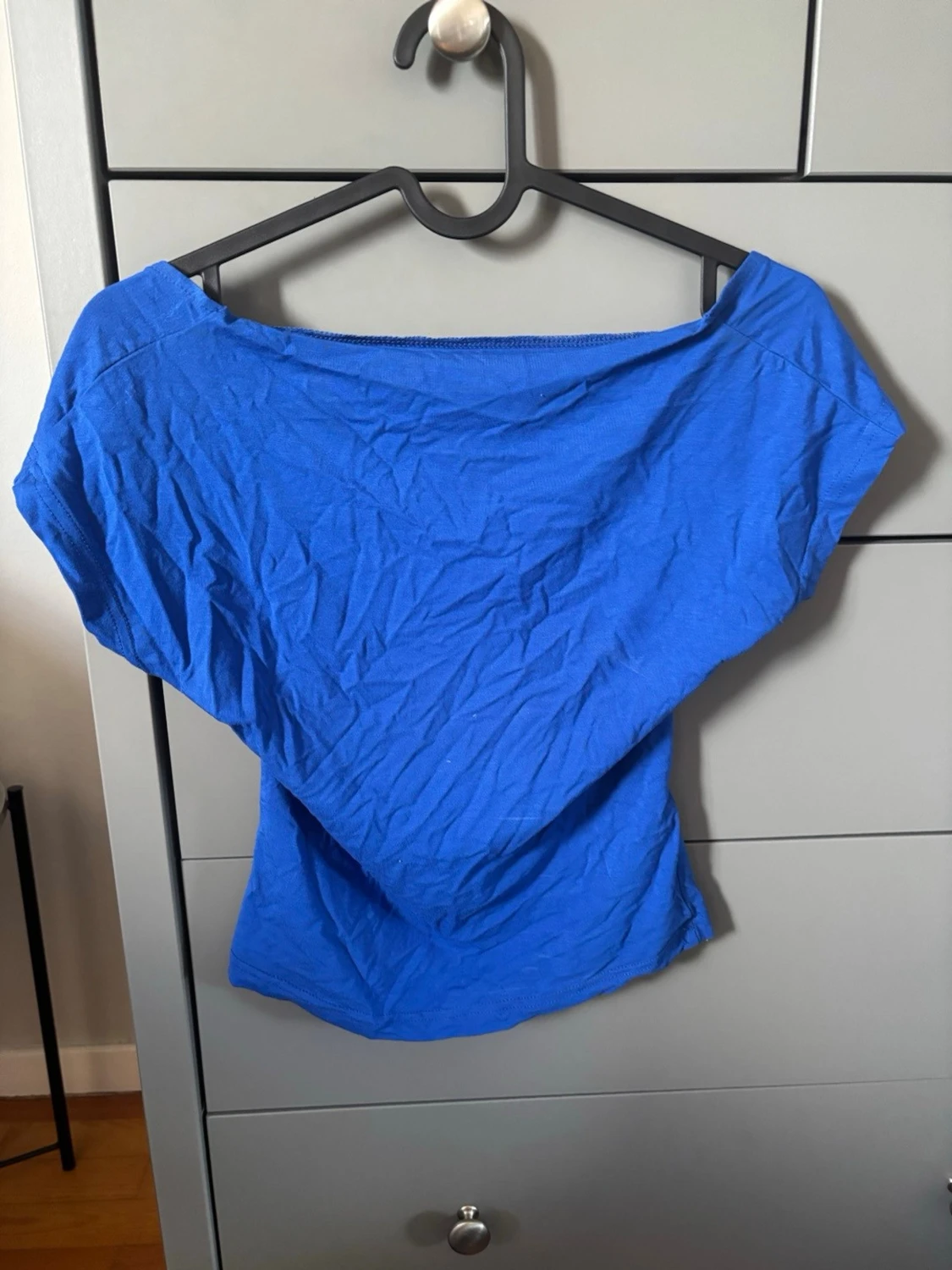 Blå öppen rygg topp - 1