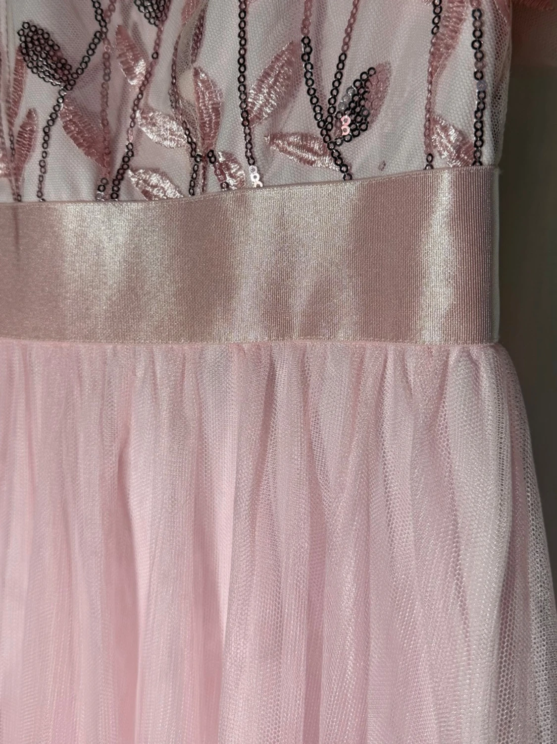 Lång rosa klänning - 2