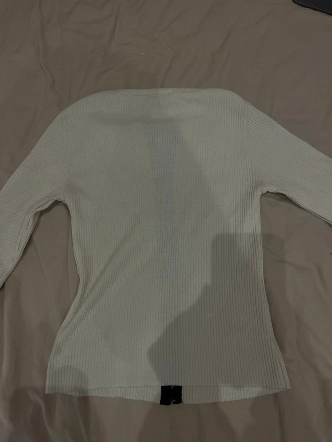 Vit ribbad topp från Mango - 3