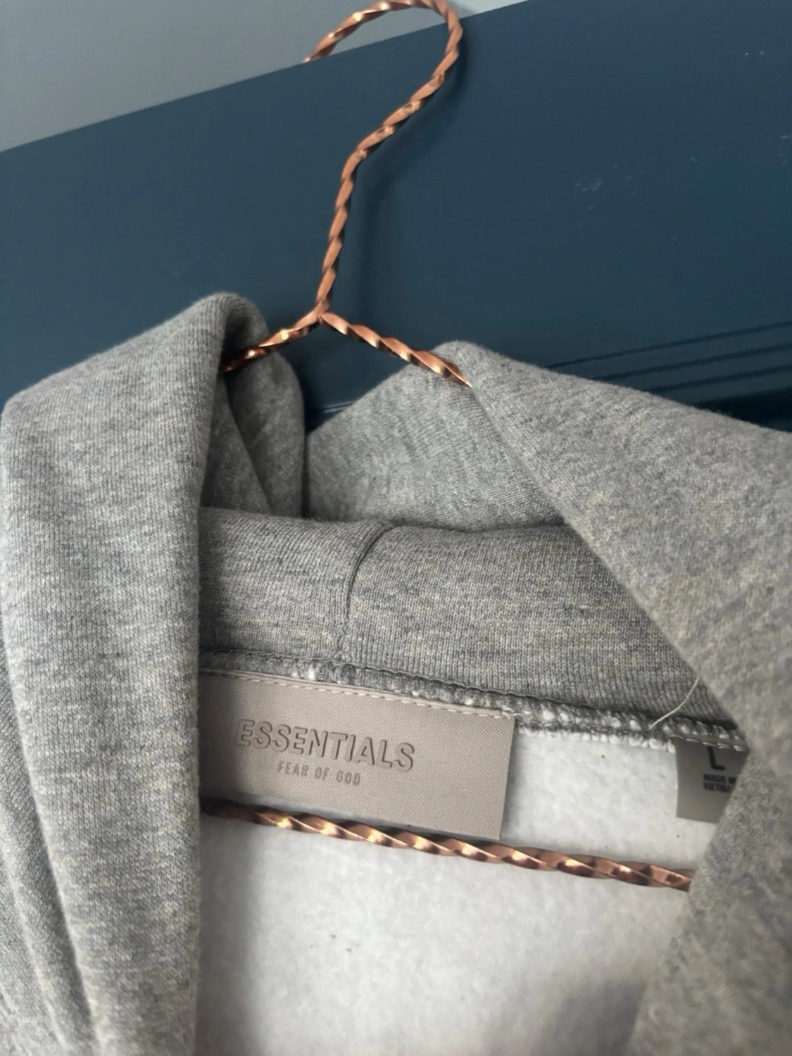 Grå Essentials Fear of God hoodie - 3