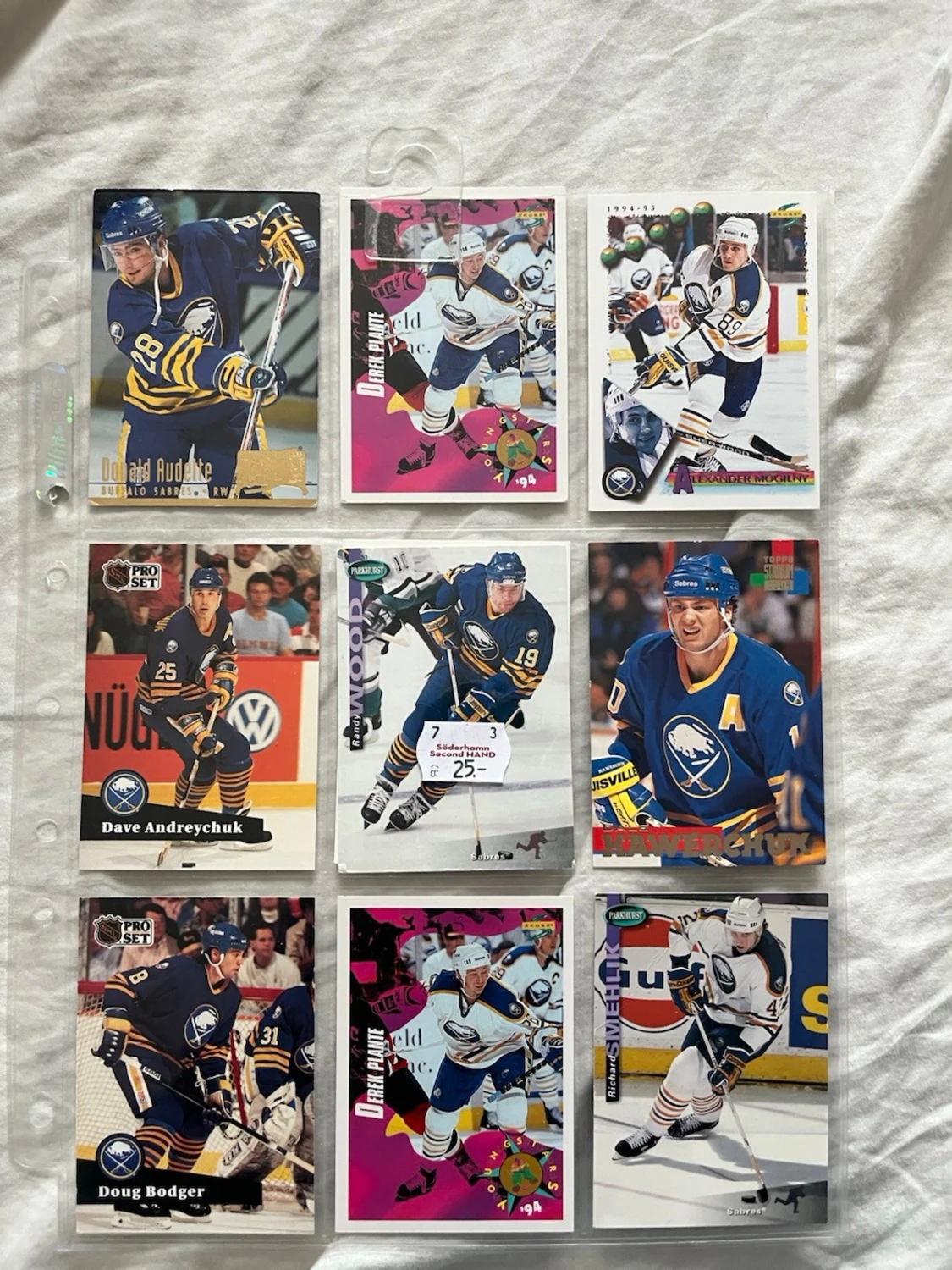 Samling Buffalo Sabres hockeykort