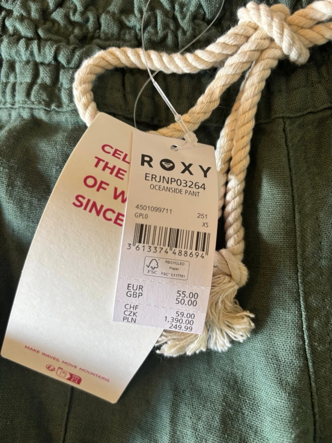Gröna linnebyxor från Roxy - 3