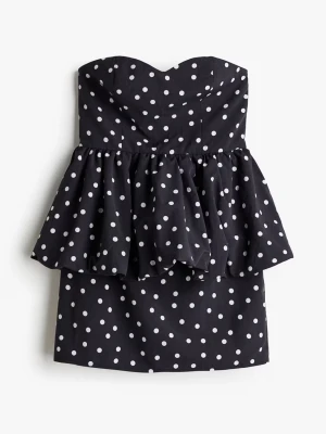 Svart prickig bandeau klänning - Slutsåld💕 Aldrig använd