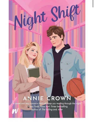 Night Shift av Annie Crown - En book för dig som gillar basket campus romaner för Young adult. En ”nördig” tjej möter den populära basket killen. Den är på engelska och i mycket bra skick. Boken kostade 200kr från början.
