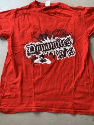 Snygg röd tshirt - Snygg röd alternativ tshirt sitter lite baggy på mig som är 146 skönt mattial och köpt på loppis 