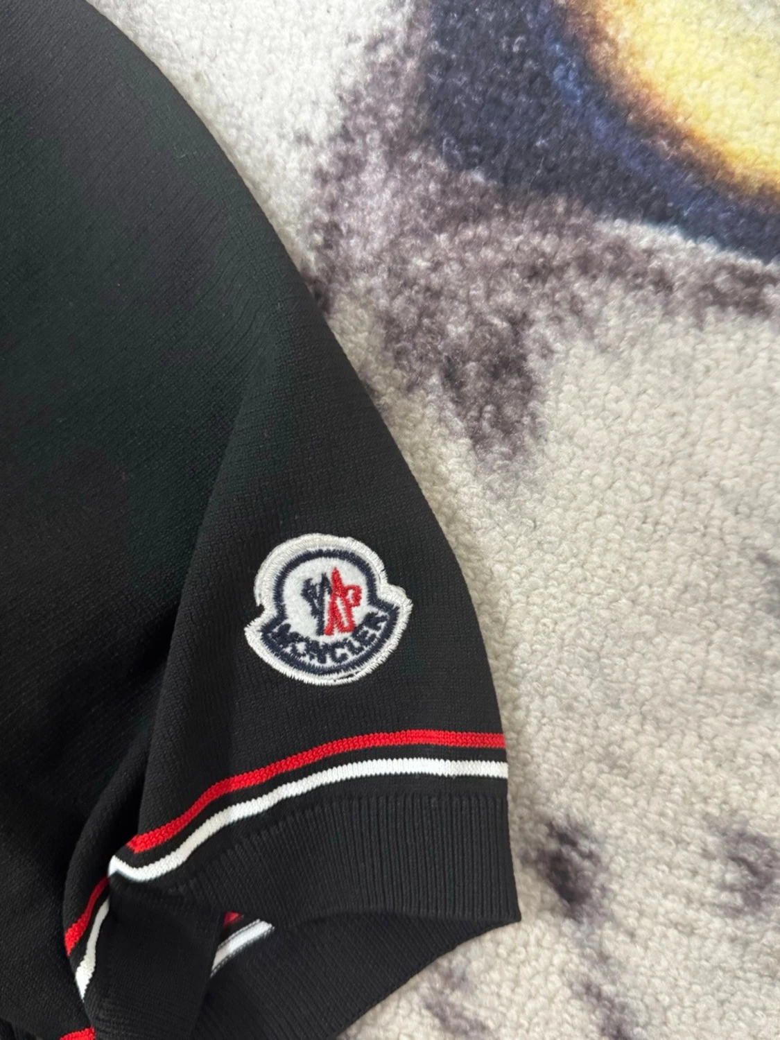 Svart Moncler t-shirt med tryck - 2