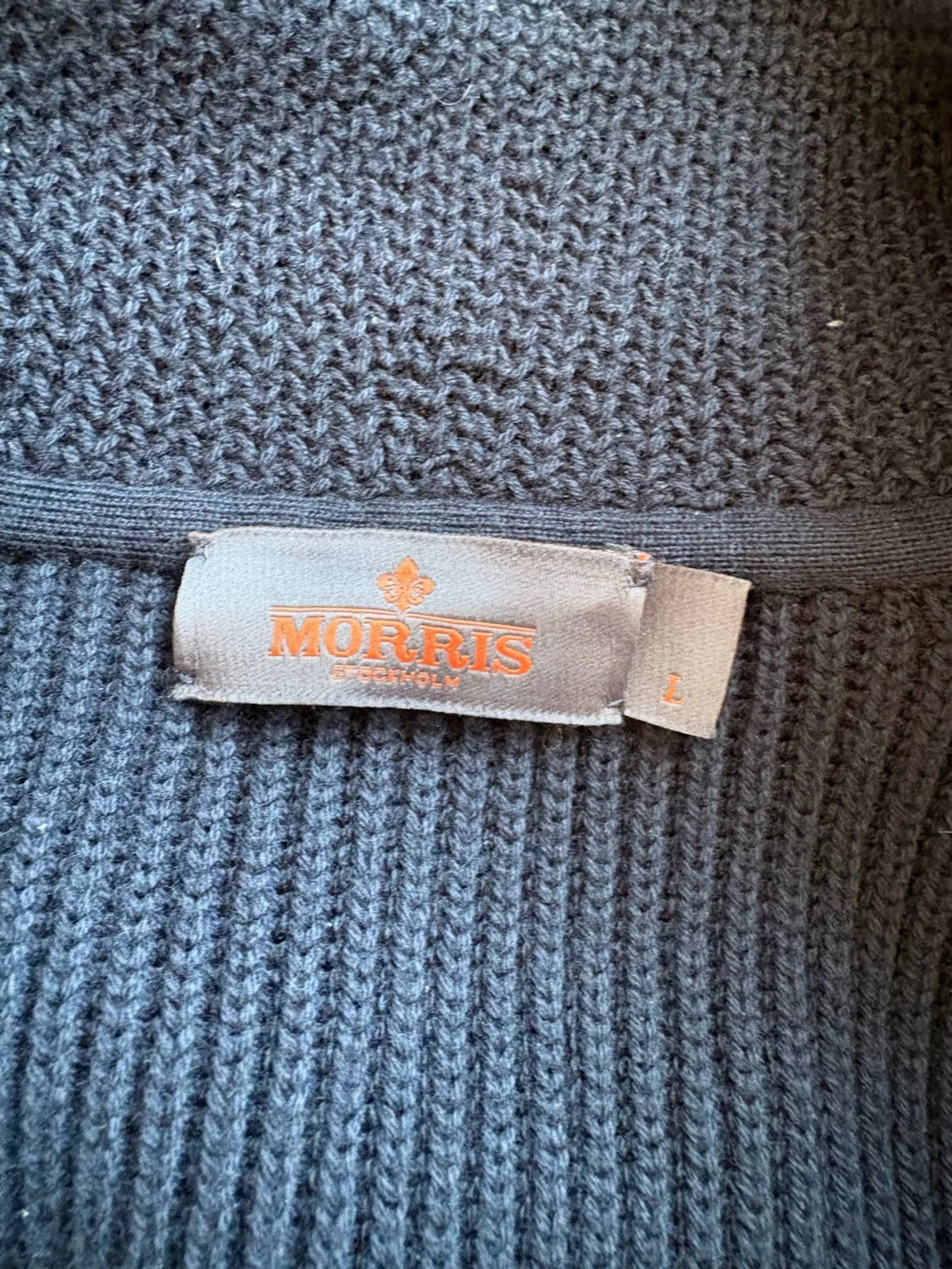 Morris Brayden Shawl Cardigan Navy - 1