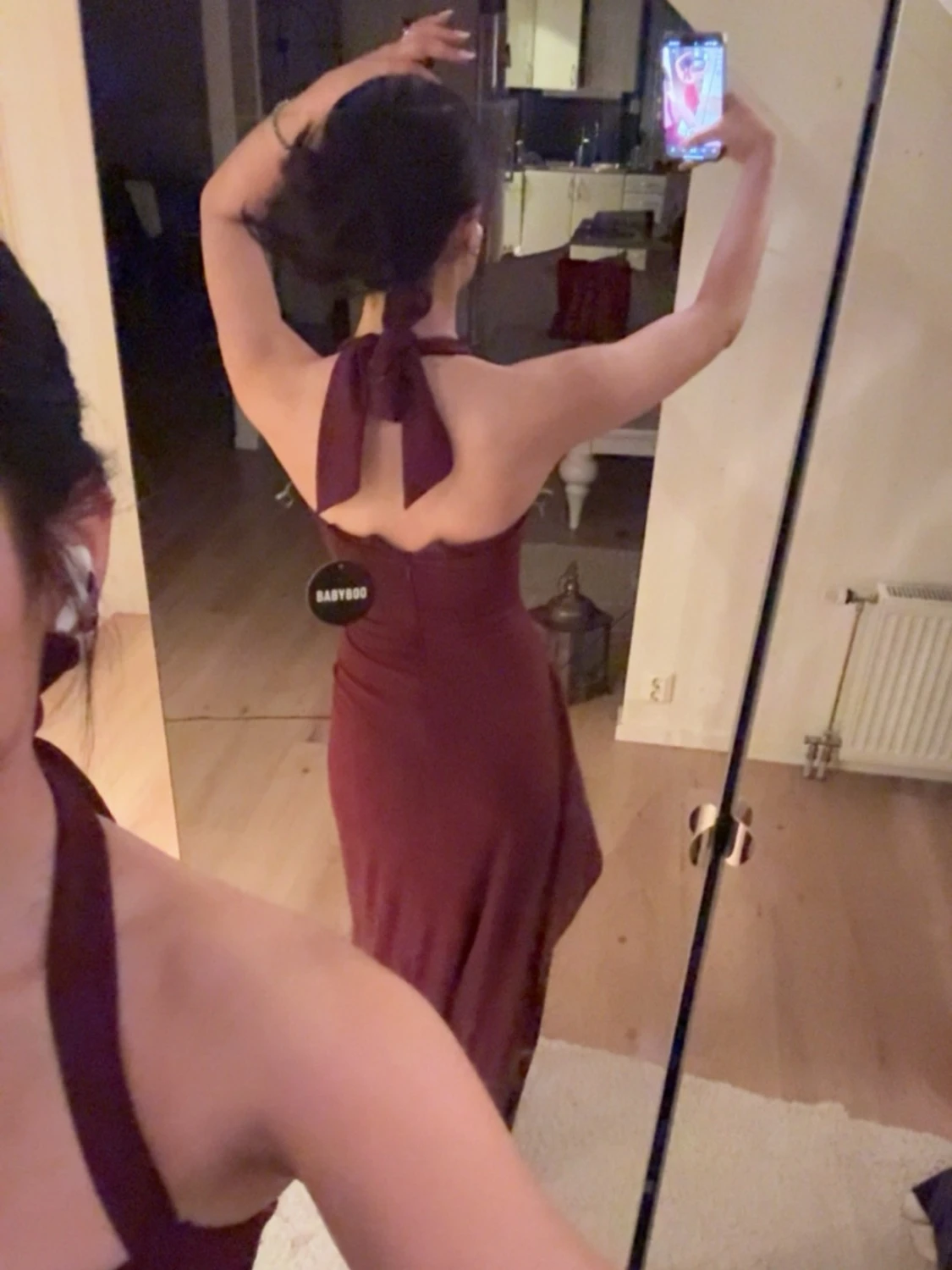 Röd balklänning stl xs- från babyboo - 1