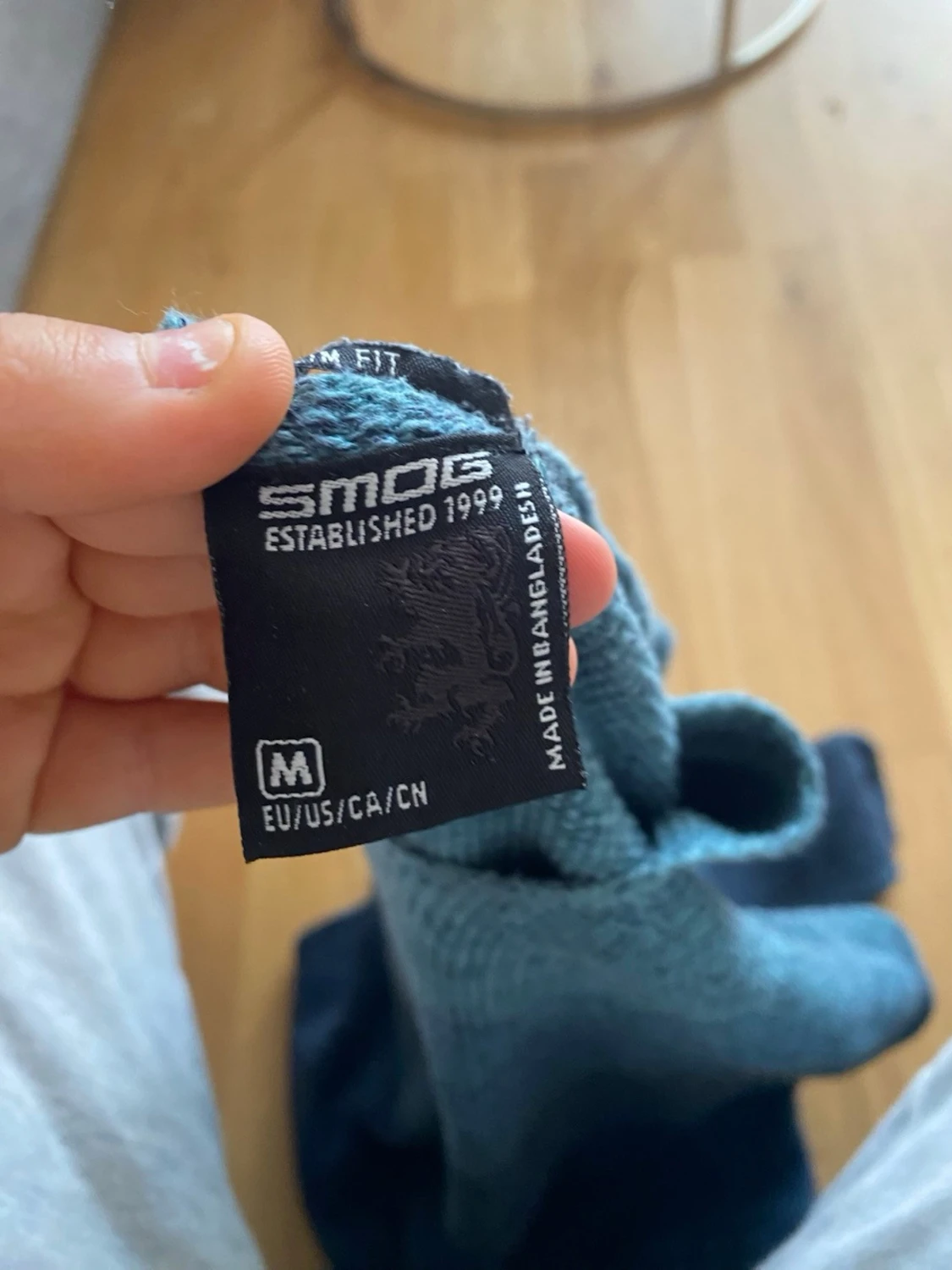 Blåmelerad stickad tröja från Smog - 1