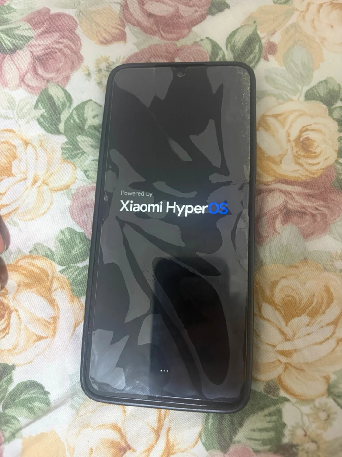 Xiaomi Android-telefon svart