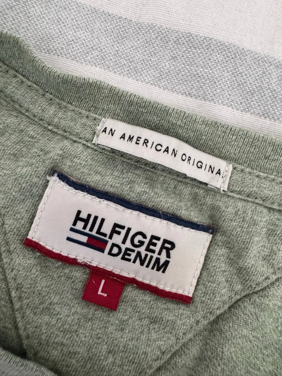 Omsydd Grön Hilfiger Denim t-shirt - 1