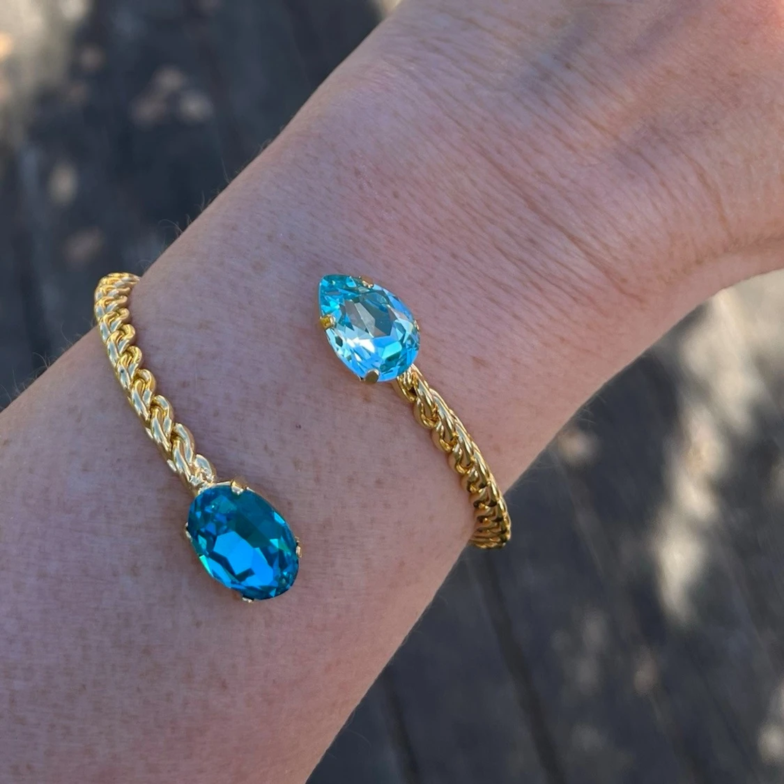 Armband Bangle Aquamarine  - 5