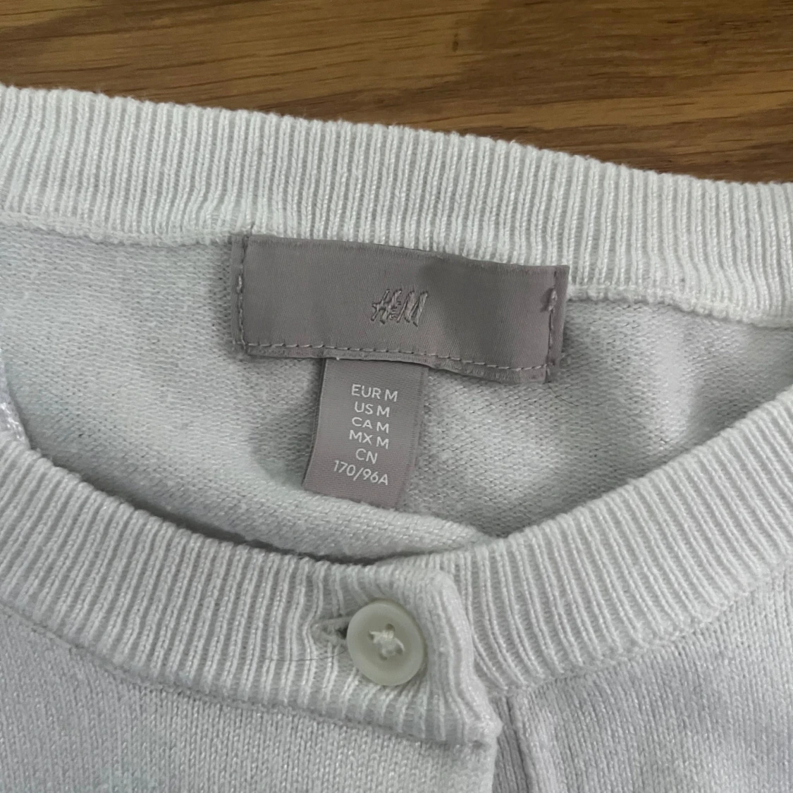 Vit kofta från H&M i bomull - 2