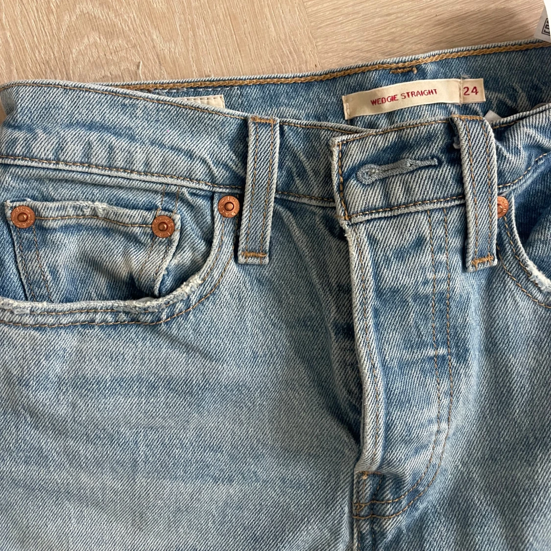 Levi's  Straight ljusblå jeans - 2