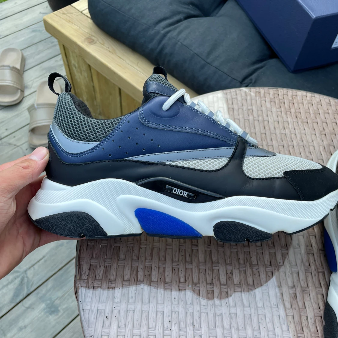 Dior B22 sneakers blå och svart - 4