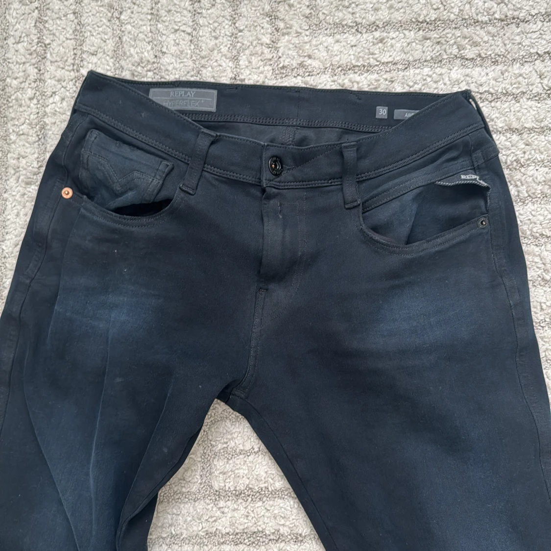 Replay Hyperflex svarta jeans, stl 30 - 1