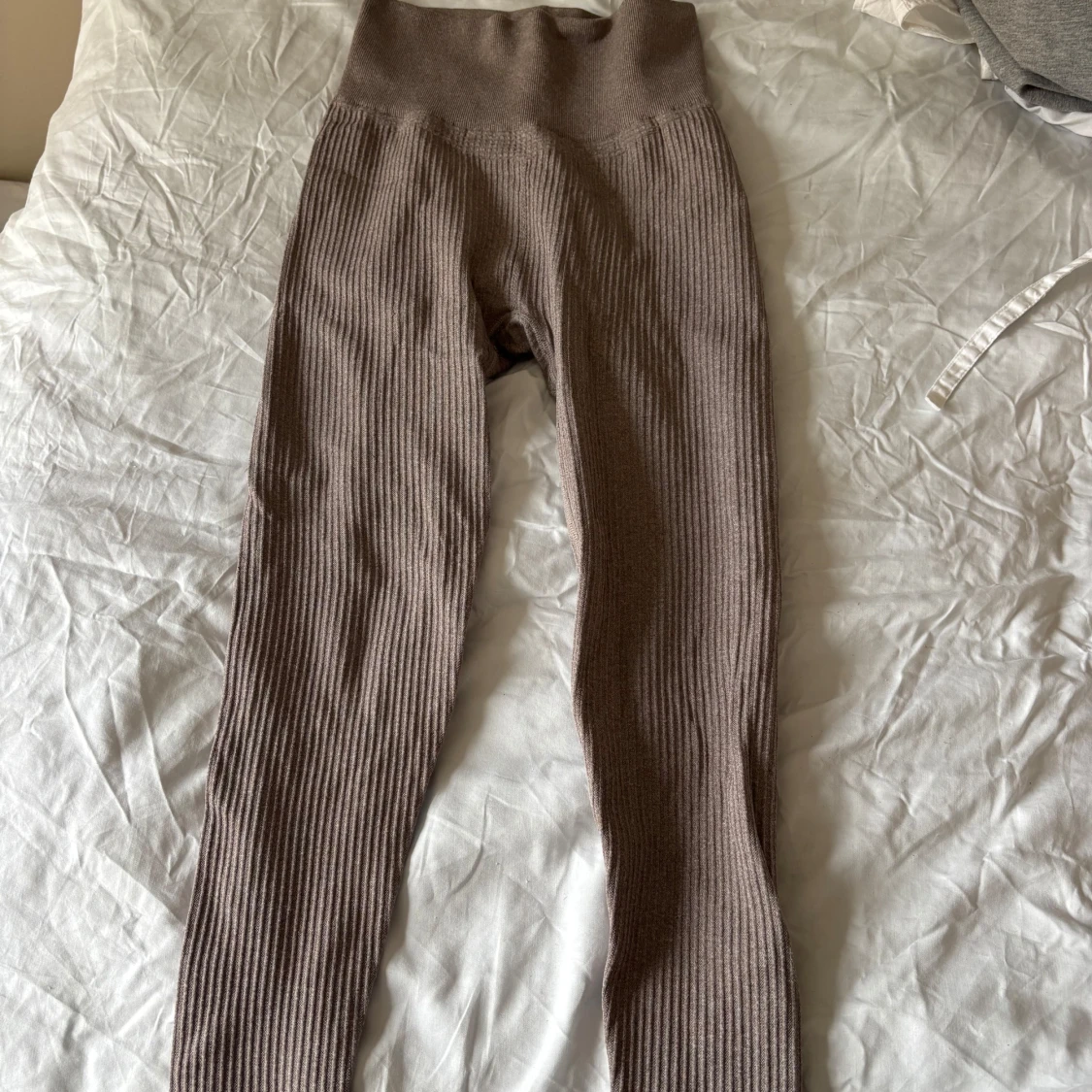 Ribbade bruna leggings XS/S