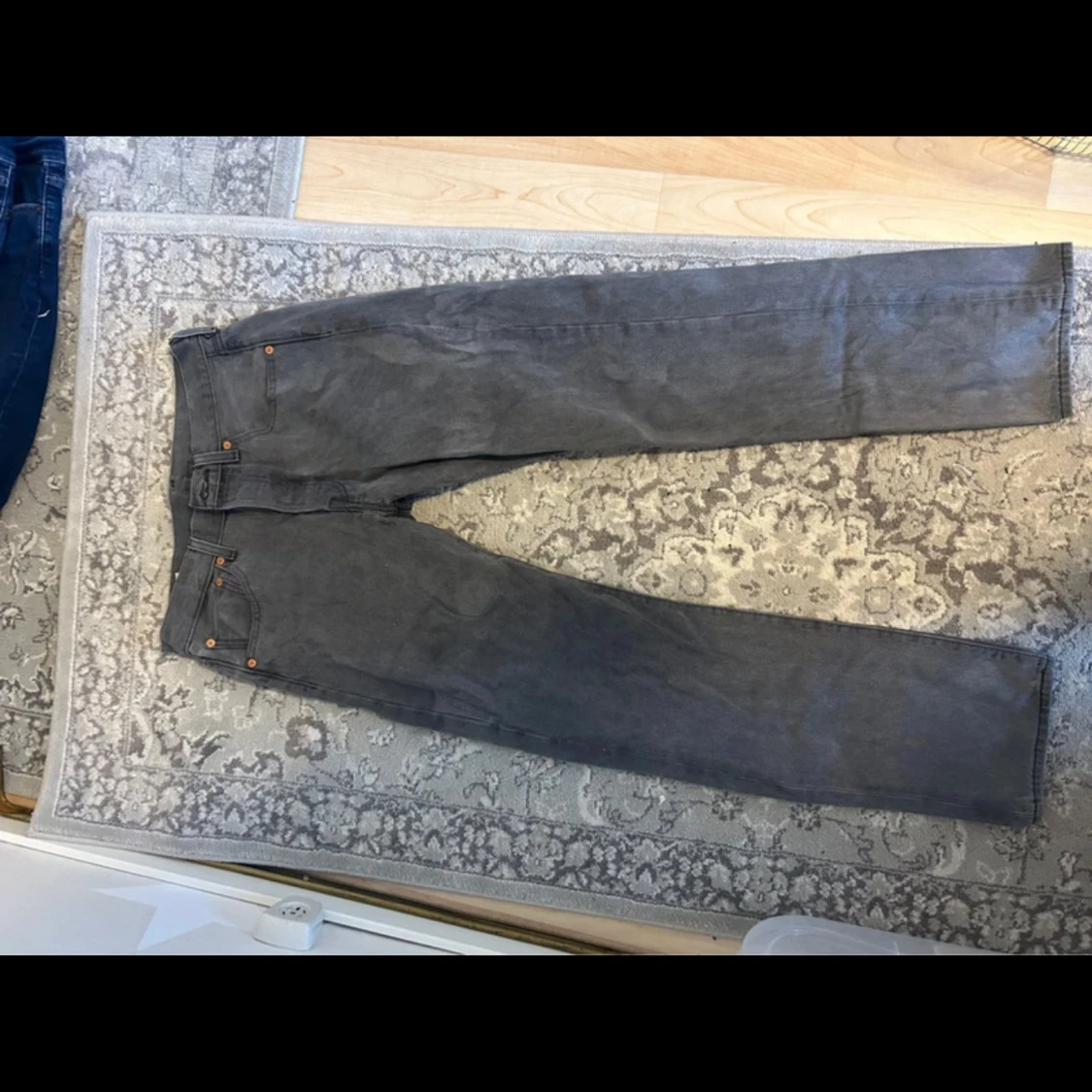 Levi's Premium grå jeans 501 straight - 1