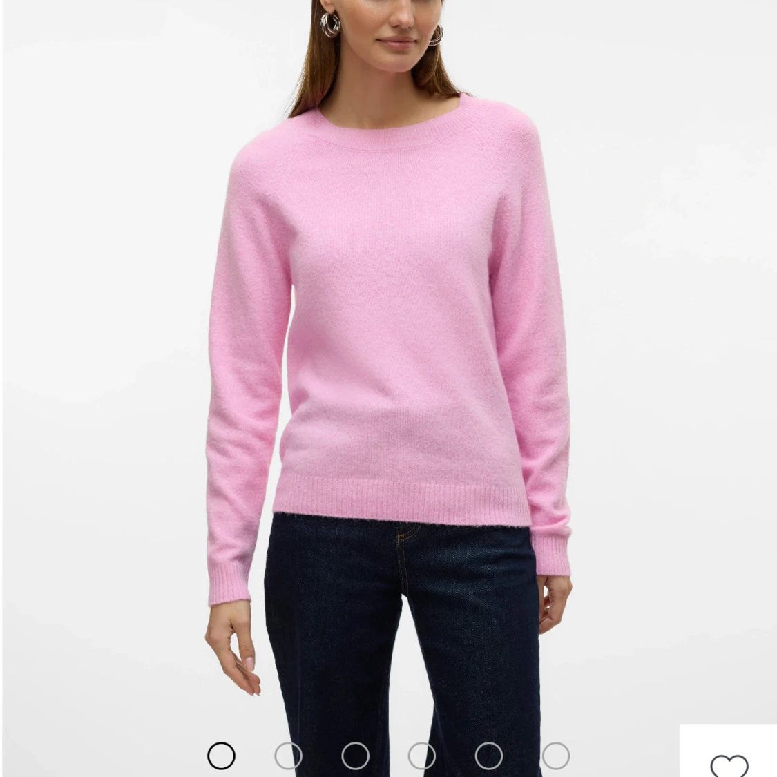Rosa stickad tröja från Vero Moda