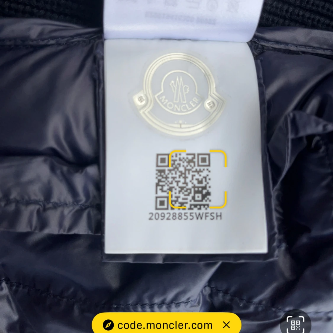 Mörkblå pufferjacka från Moncler S - 4