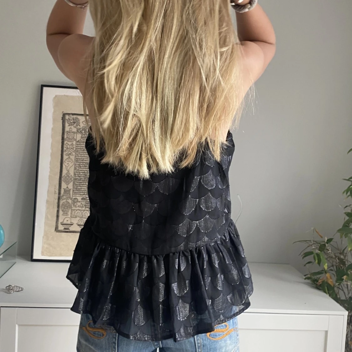 Svart topp mönster  - 91