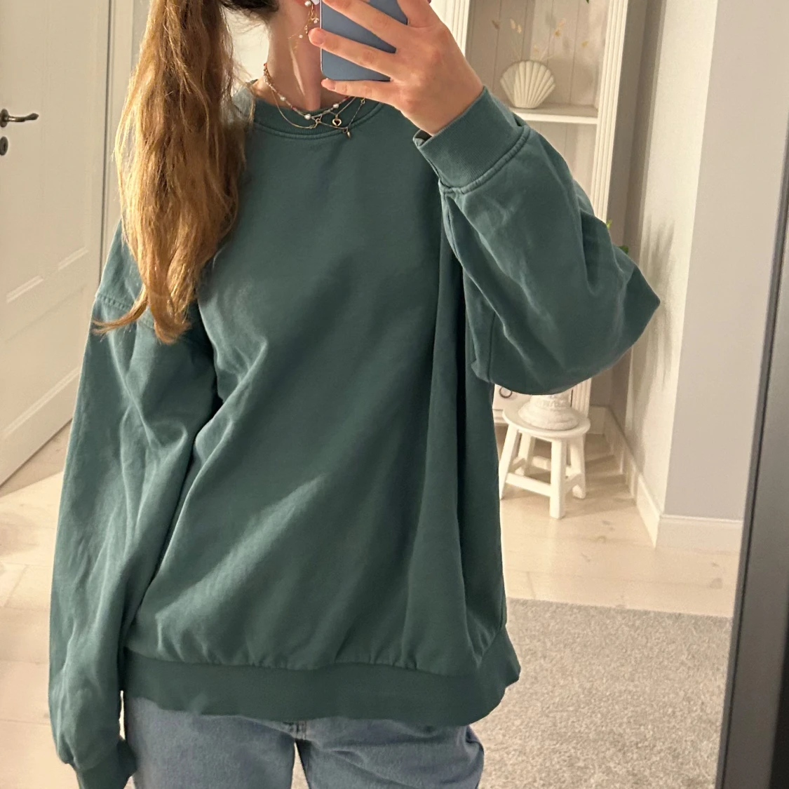 Mörkgrön oversized sweatshirt